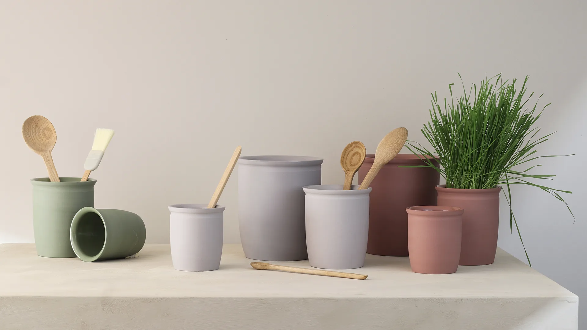 Pot à confiture Knabstrup, Olive, 2 L Knabstrup Keramik