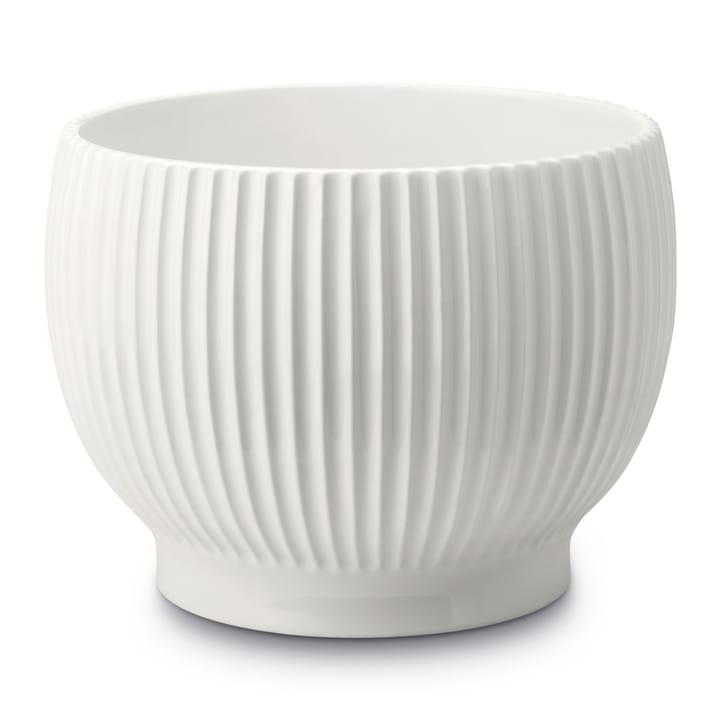 Pot rainuré Knabstrup Ø14,5 cm - Blanc - Knabstrup Keramik
