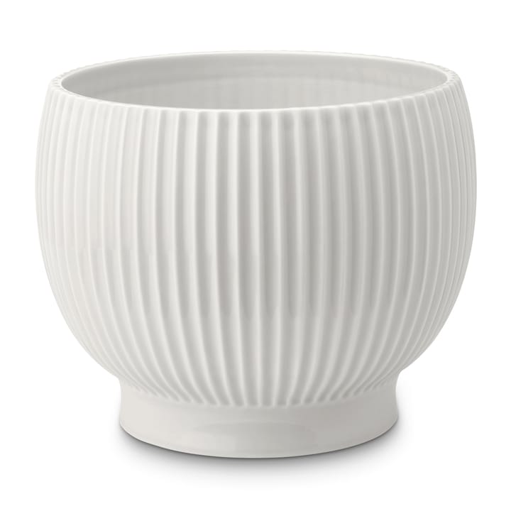 Pot rainuré Knabstrup Ø16,5 cm - Blanc - Knabstrup Keramik