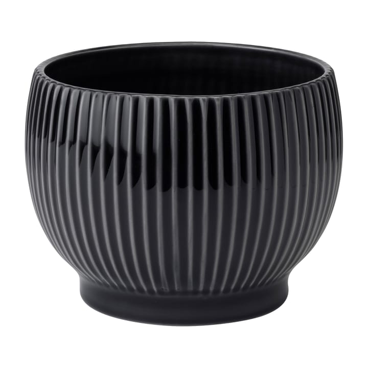 Pot rainuré Knabstrup Ø16,5 cm - Noir - Knabstrup Keramik