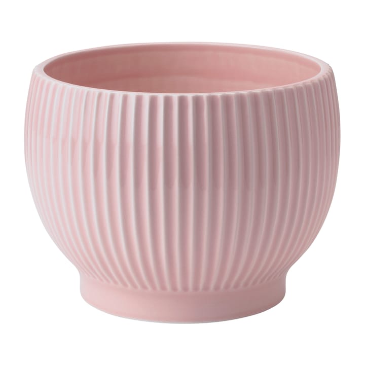 Pot rainuré Knabstrup Ø16,5 cm - Rose - Knabstrup Keramik