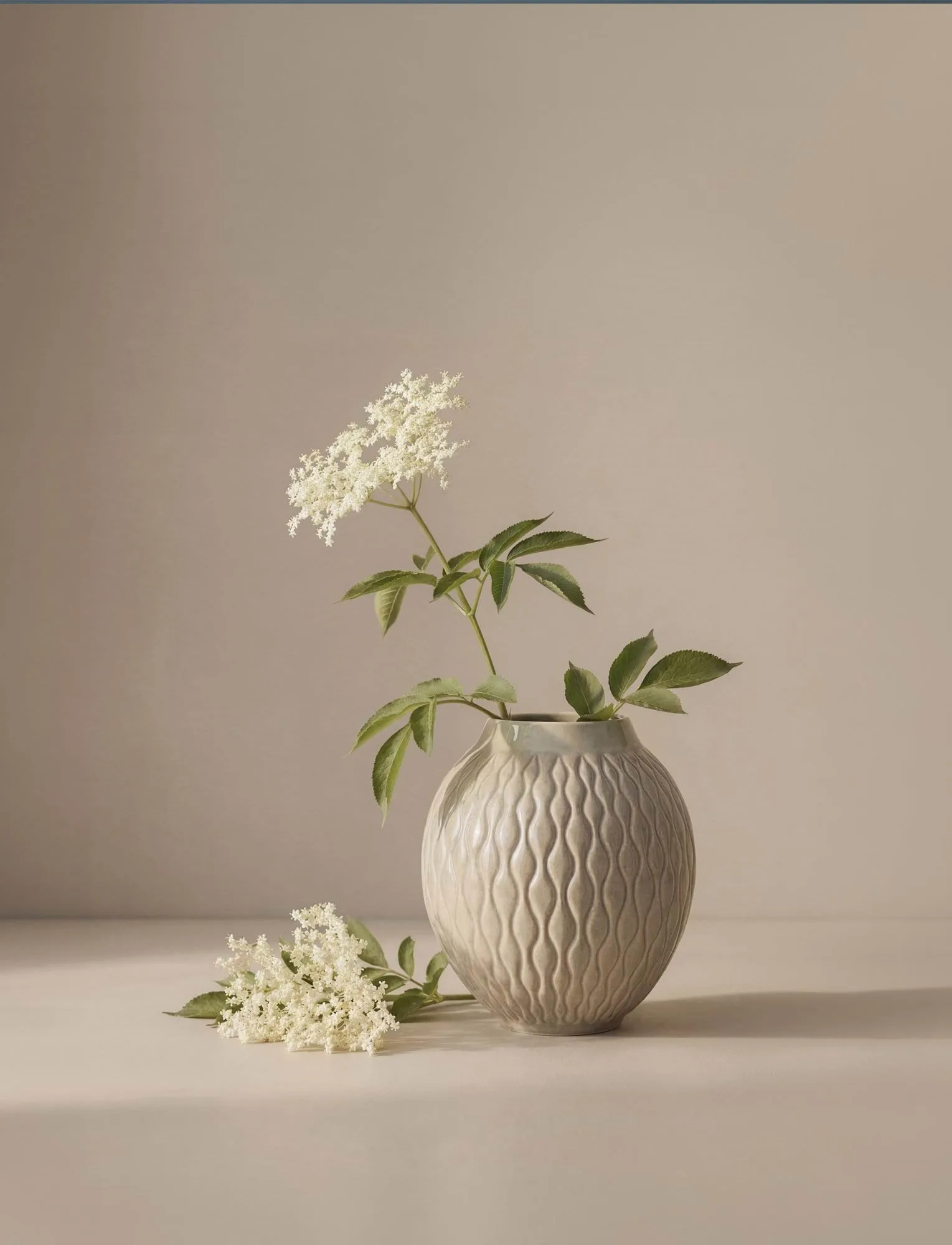 Solum vase, Frêne, 24 cm Knabstrup Keramik