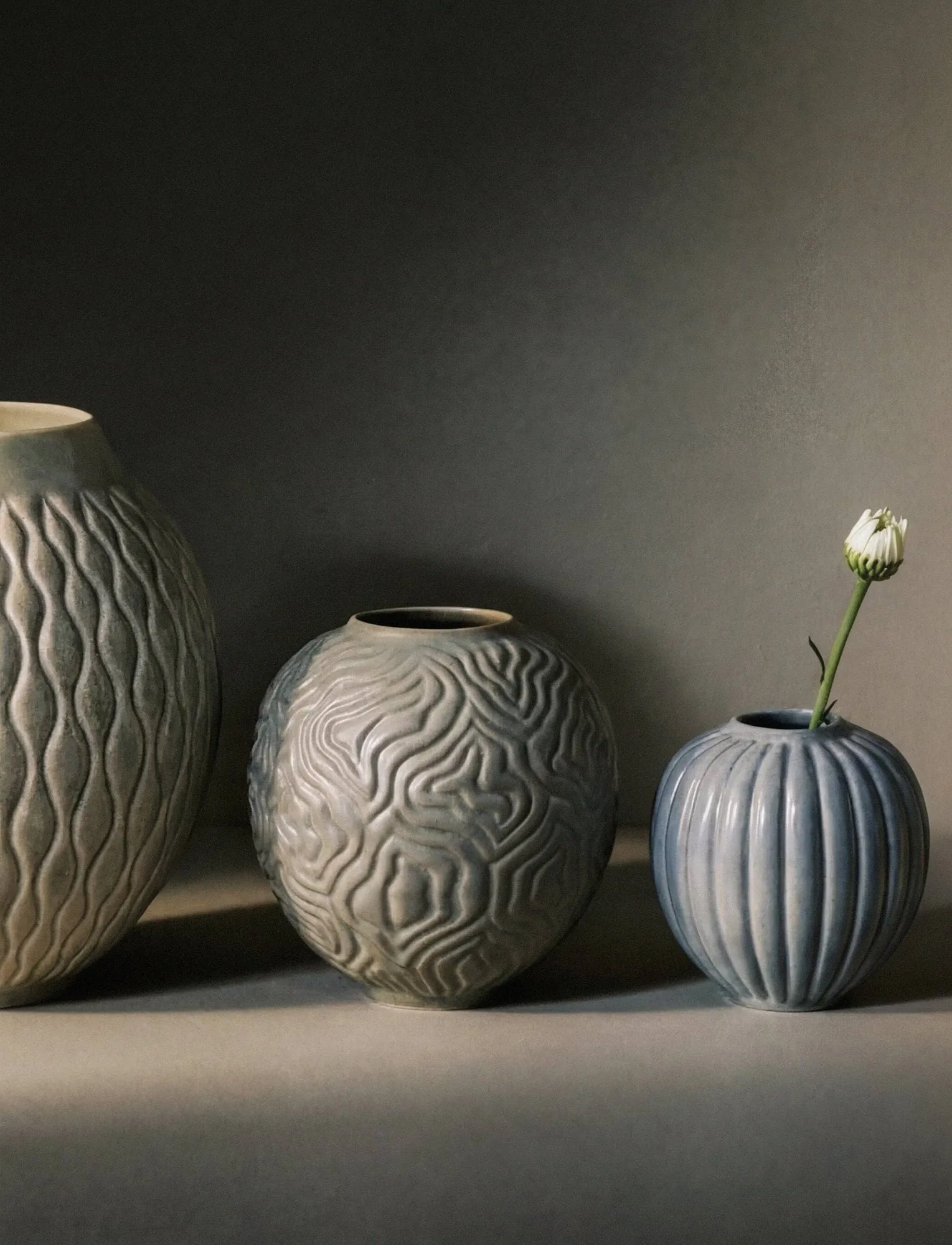 Solum vase, sauge, 15 cm Knabstrup Keramik
