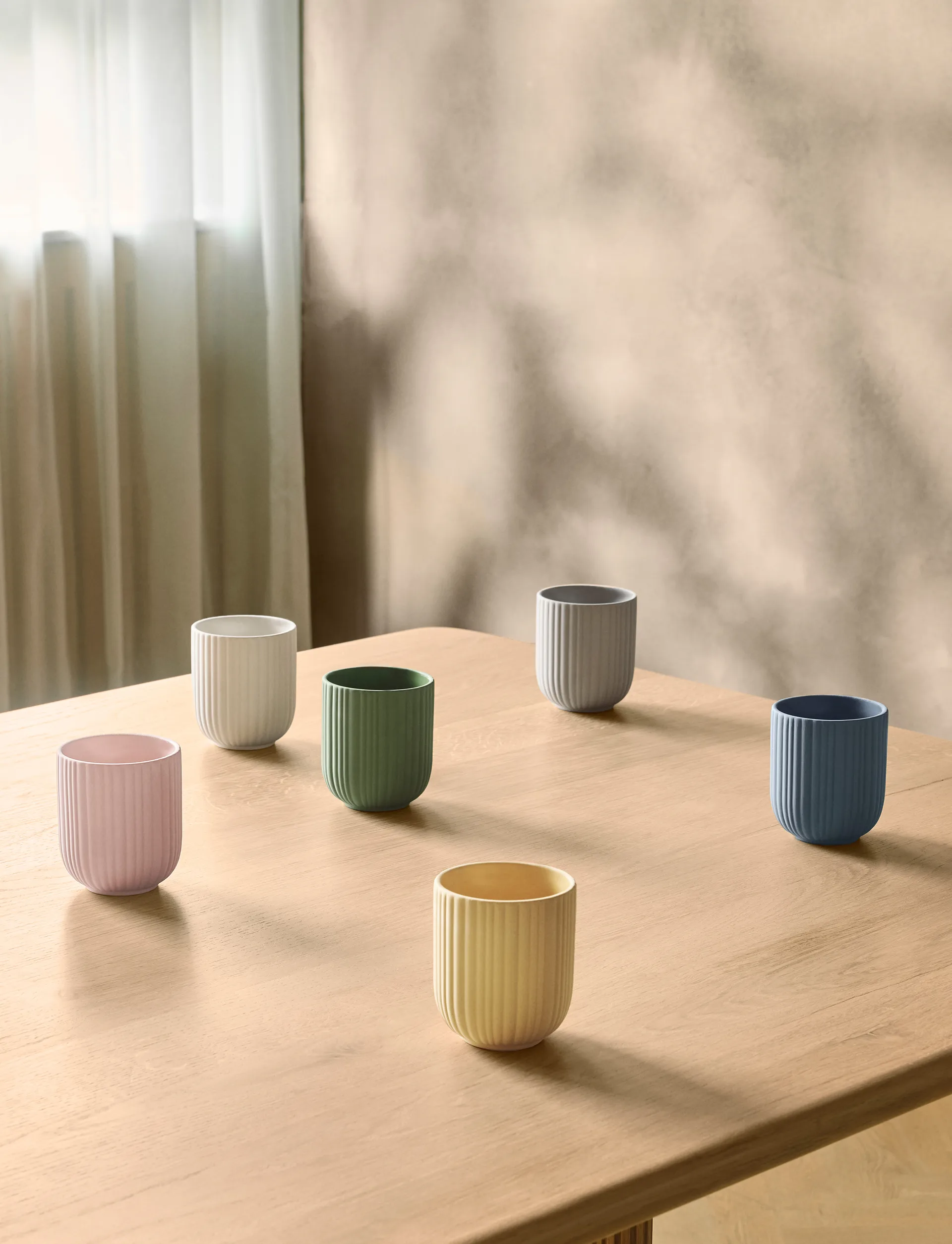 Tasse Verda 25 cl, Dusty blue Knabstrup Keramik