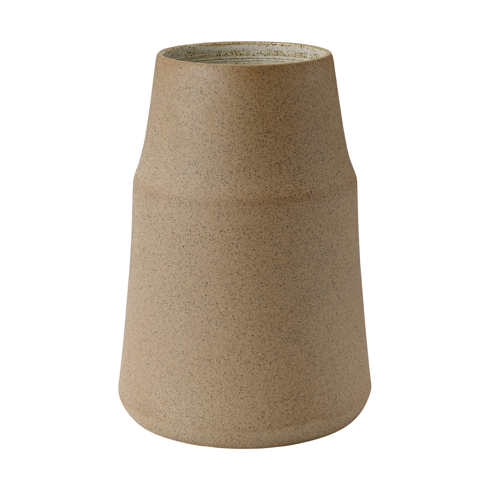 Vase Clay 18 cm, Warm sand Knabstrup Keramik