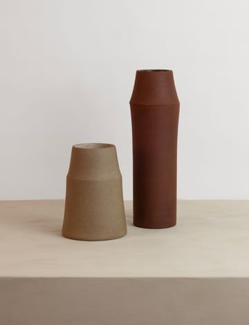 Vase Clay 18 cm - Warm sand - Knabstrup Keramik