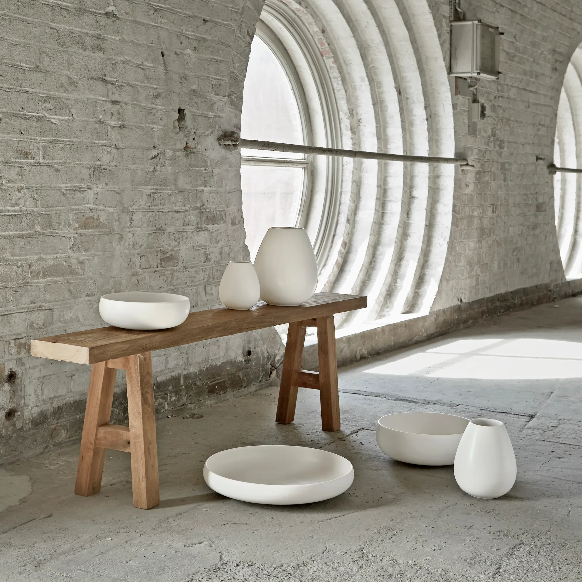 Vase Earth 14cm, Blanc Knabstrup Keramik