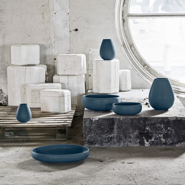 Vase Earth 14cm, Bleu Knabstrup Keramik