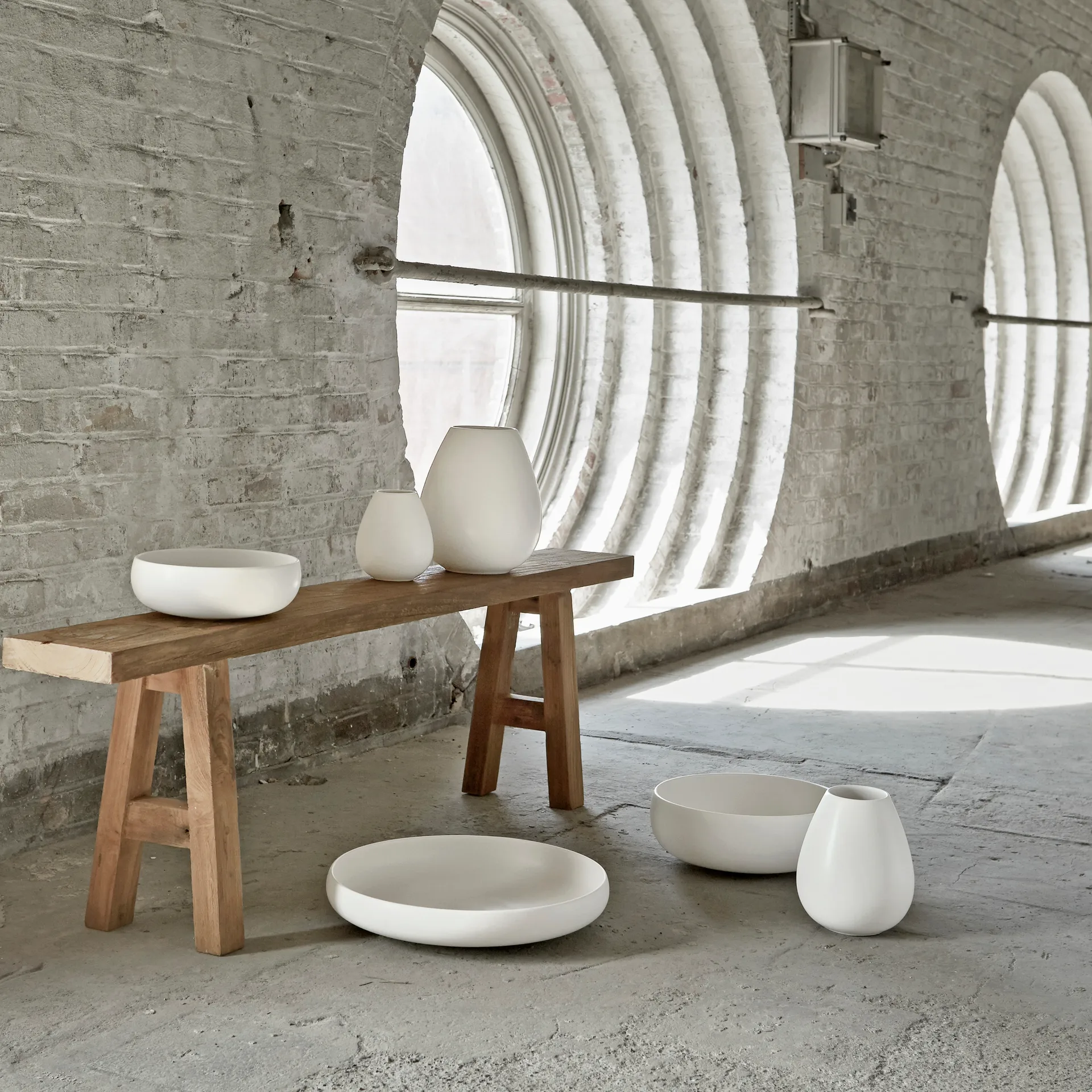 Vase Earth 19cm, Blanc Knabstrup Keramik