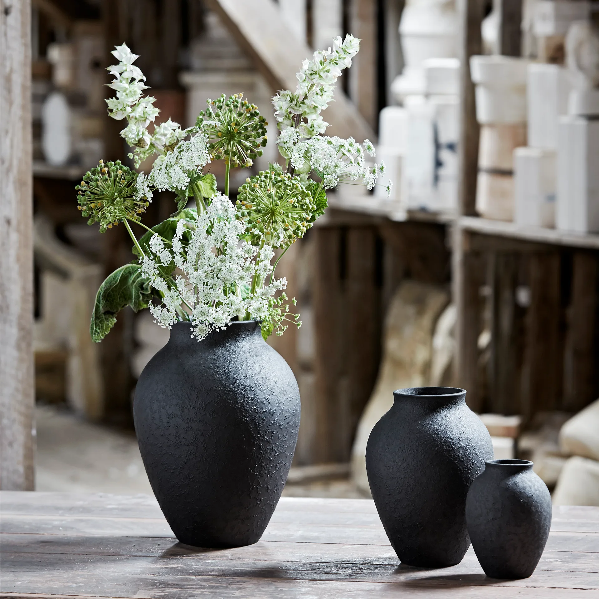 Vase Knabstrup 12,5 cm, Noir Knabstrup Keramik