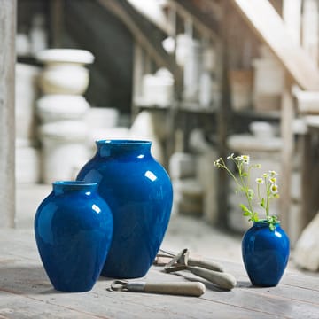 Vase Knabstrup 20 cm - bleu foncé - Knabstrup Keramik