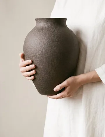 Vase Knabstrup 27 cm - écorce - Knabstrup Keramik