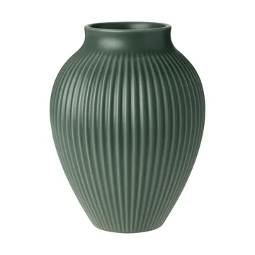 Vase Knabstrup Ripple mat vert céladon - 20 cm - Knabstrup Keramik