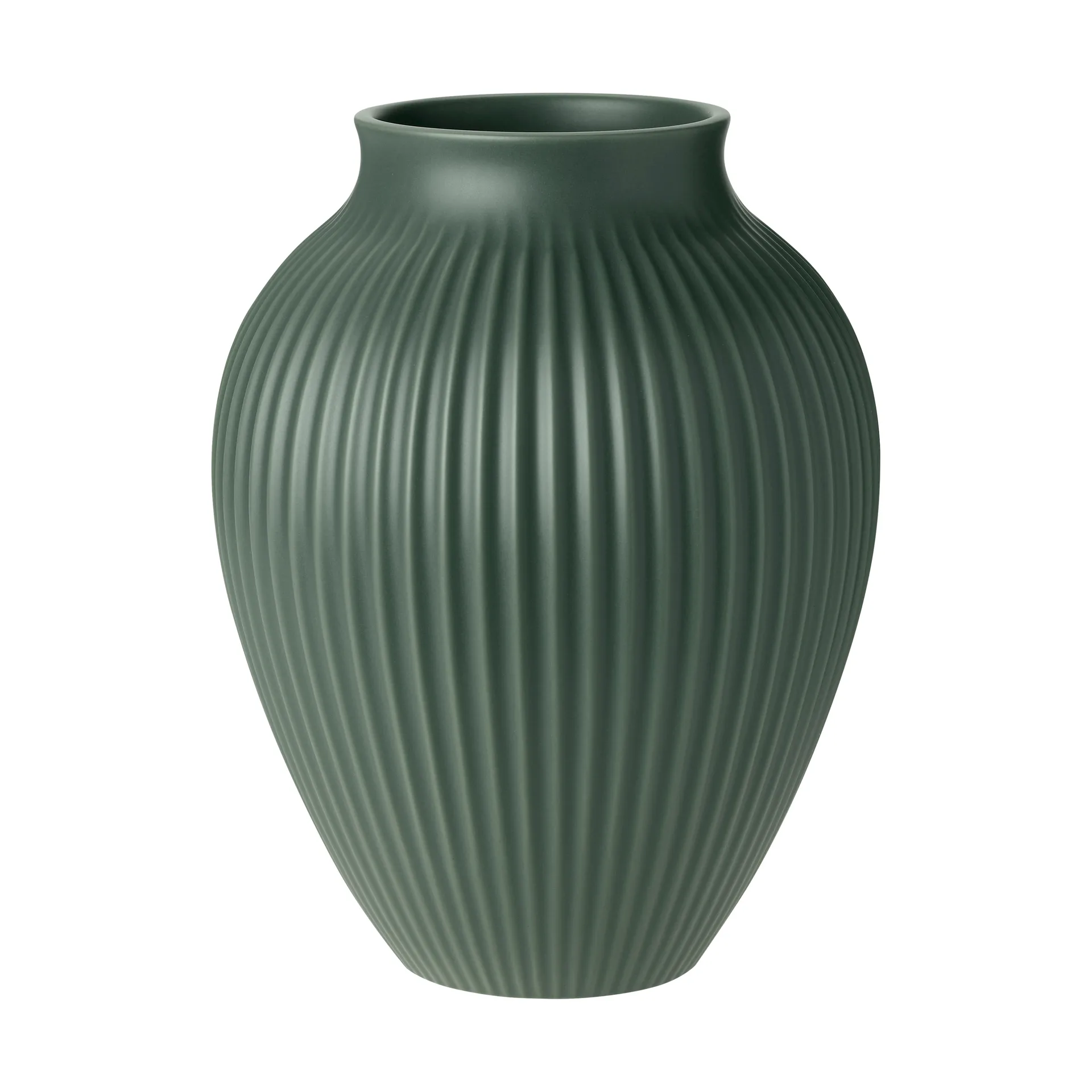 Vase Knabstrup Ripple mat vert céladon, 27 cm Knabstrup Keramik