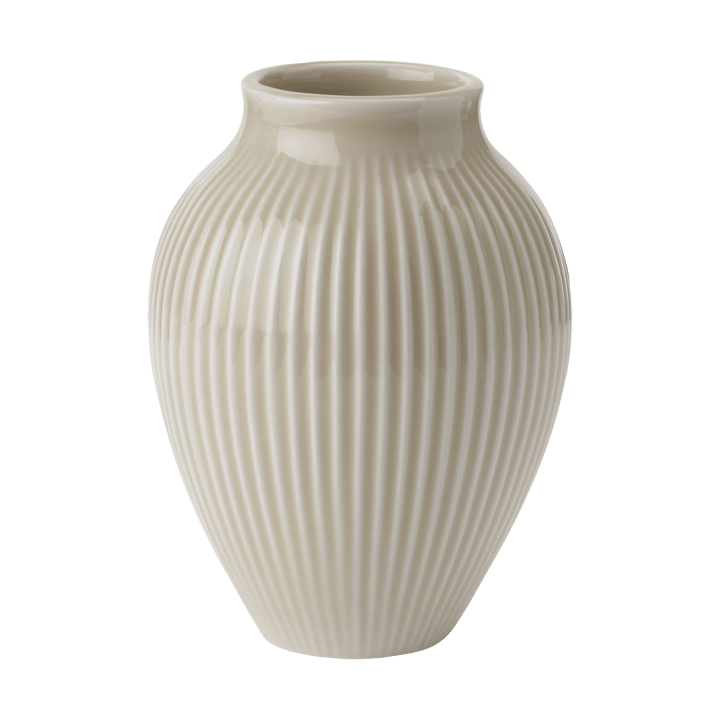 Vase rainuré Knabstrup 12,5 cm - Ripple sand - Knabstrup Keramik