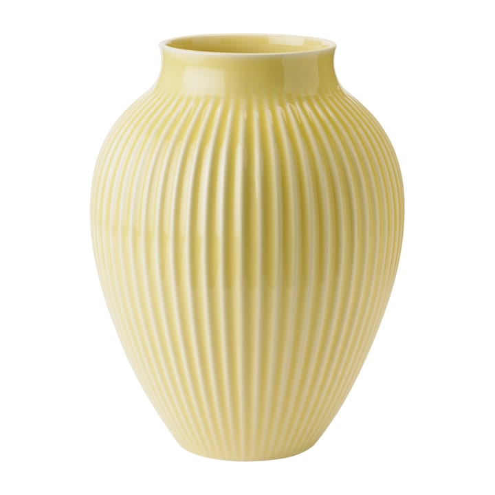 Vase rainuré Knabstrup 27 cm - Jaune - Knabstrup Keramik