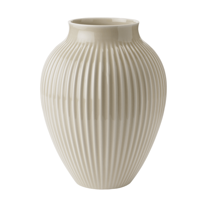 Vase rainuré Knabstrup 27 cm - Ripple sand - Knabstrup Keramik