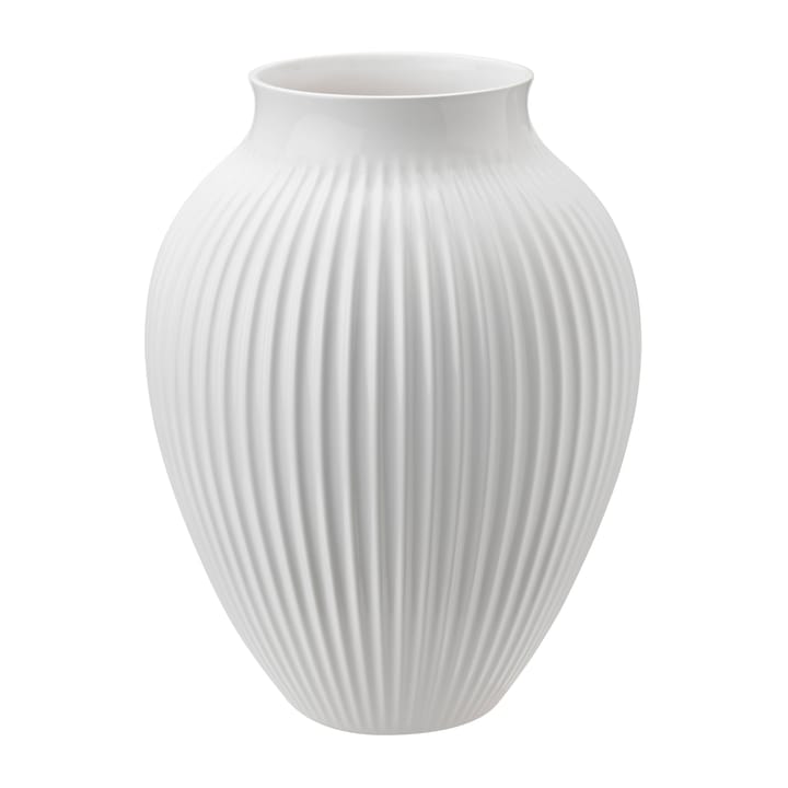 Vase rainuré Knabstrup 35 cm - Blanc - Knabstrup Keramik