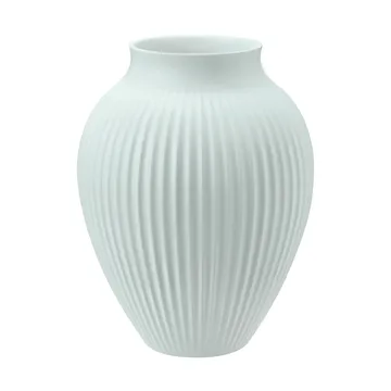 Vase strié Knabstrup 20 cm - Ice blue - Knabstrup Keramik