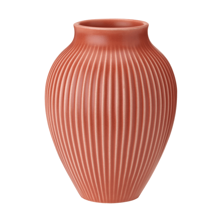 Vase strié Knabstrup 27 cm - Coral - Knabstrup Keramik