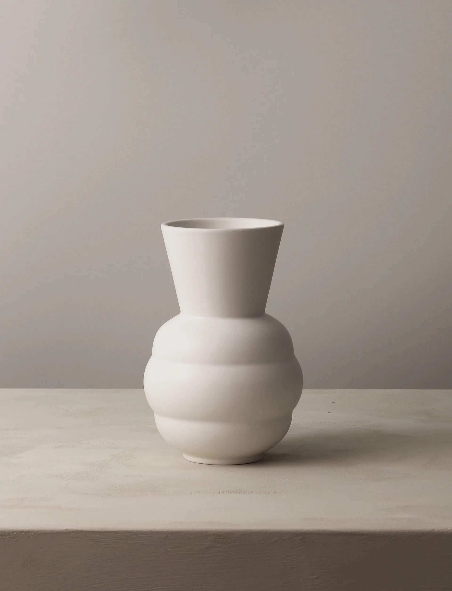 Vase Tortus Archie No1 21 cm, Blanc Knabstrup Keramik