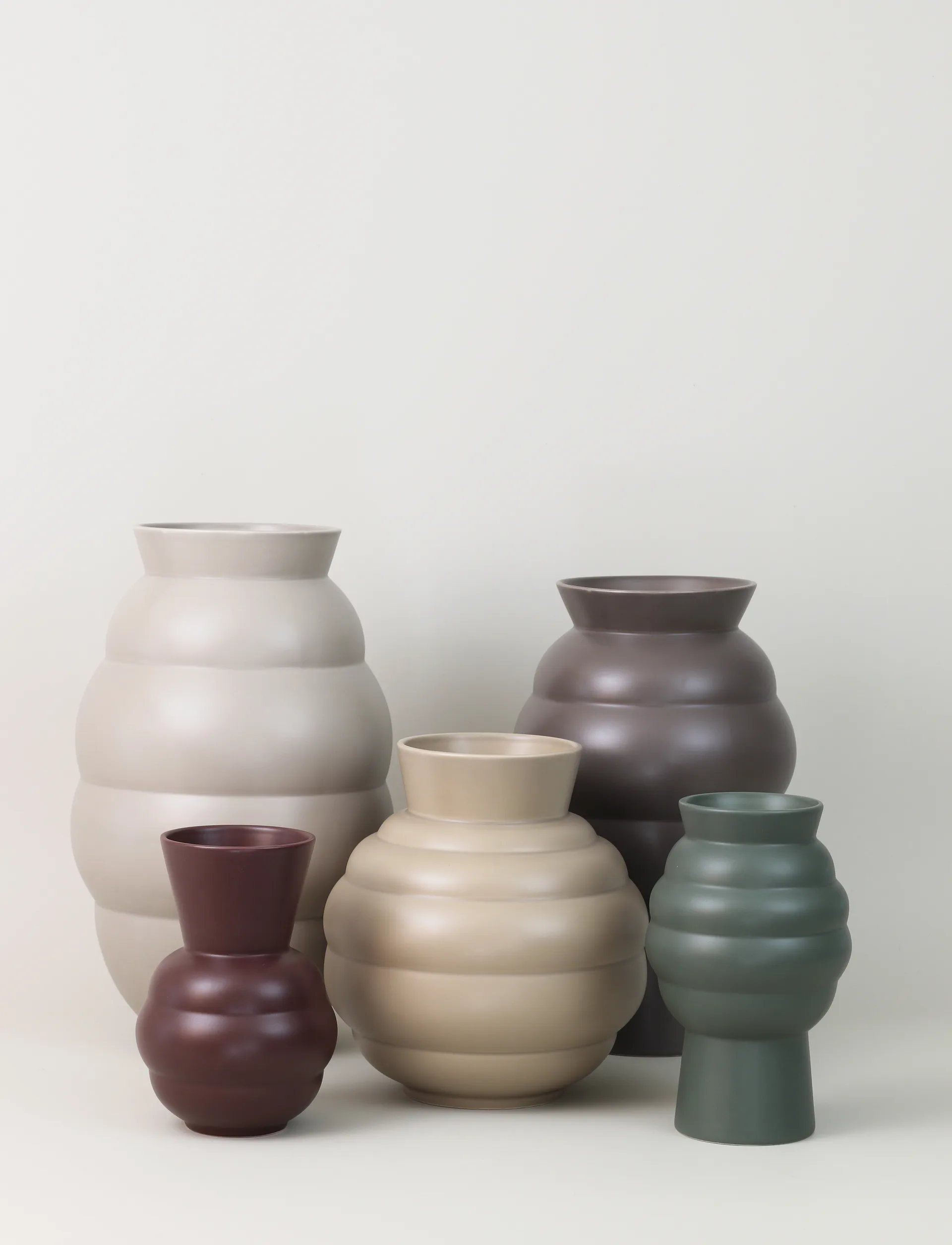 Vase Tortus Archie No1 21 cm, Bordeaux Knabstrup Keramik