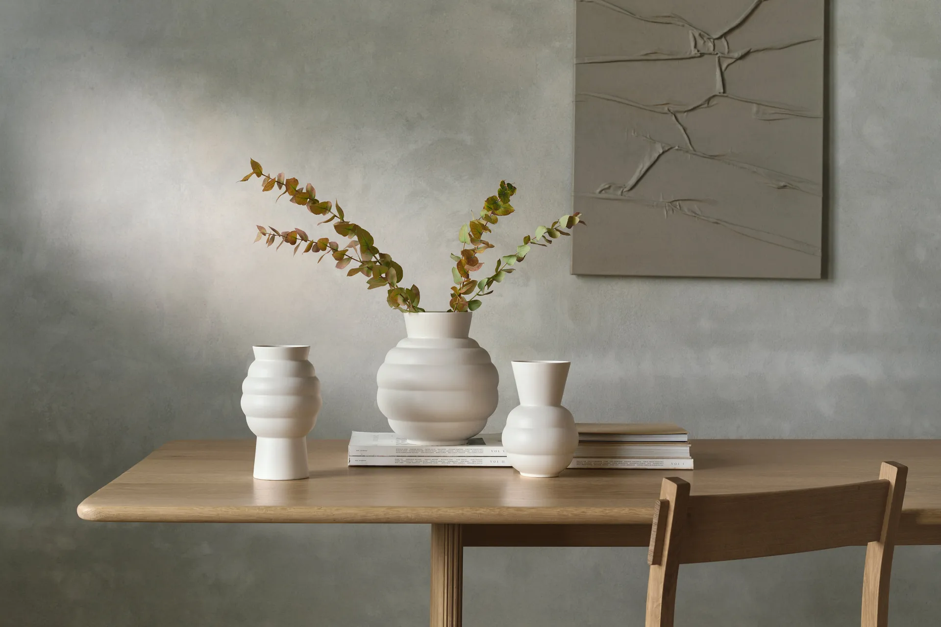 Vase Tortus Archie No3 26,5 cm, Blanc Knabstrup Keramik