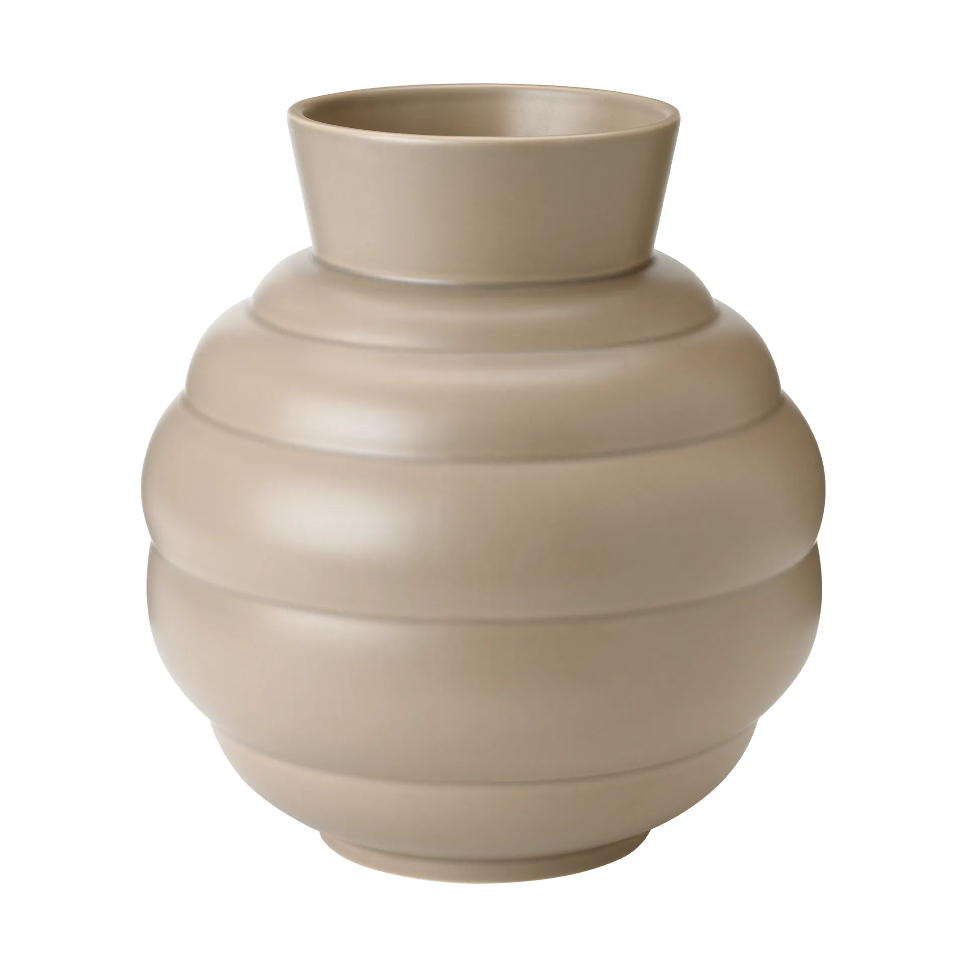 Vase Tortus Archie No3 26,5 cm, Dark sand Knabstrup Keramik