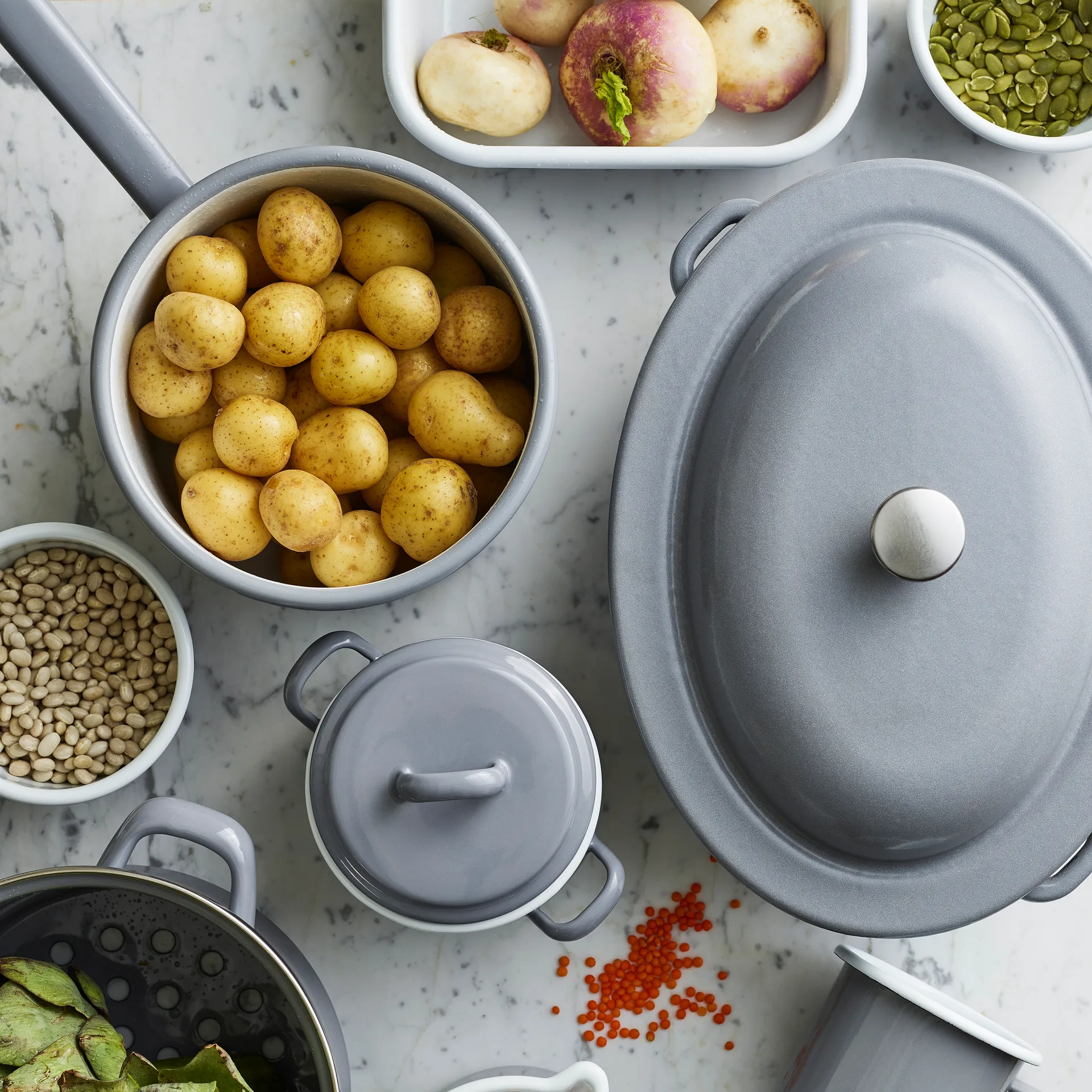 Casserole avec poignée longue Kockums 2,3 l, Kockums Grey (Gris) Kockums Jernverk