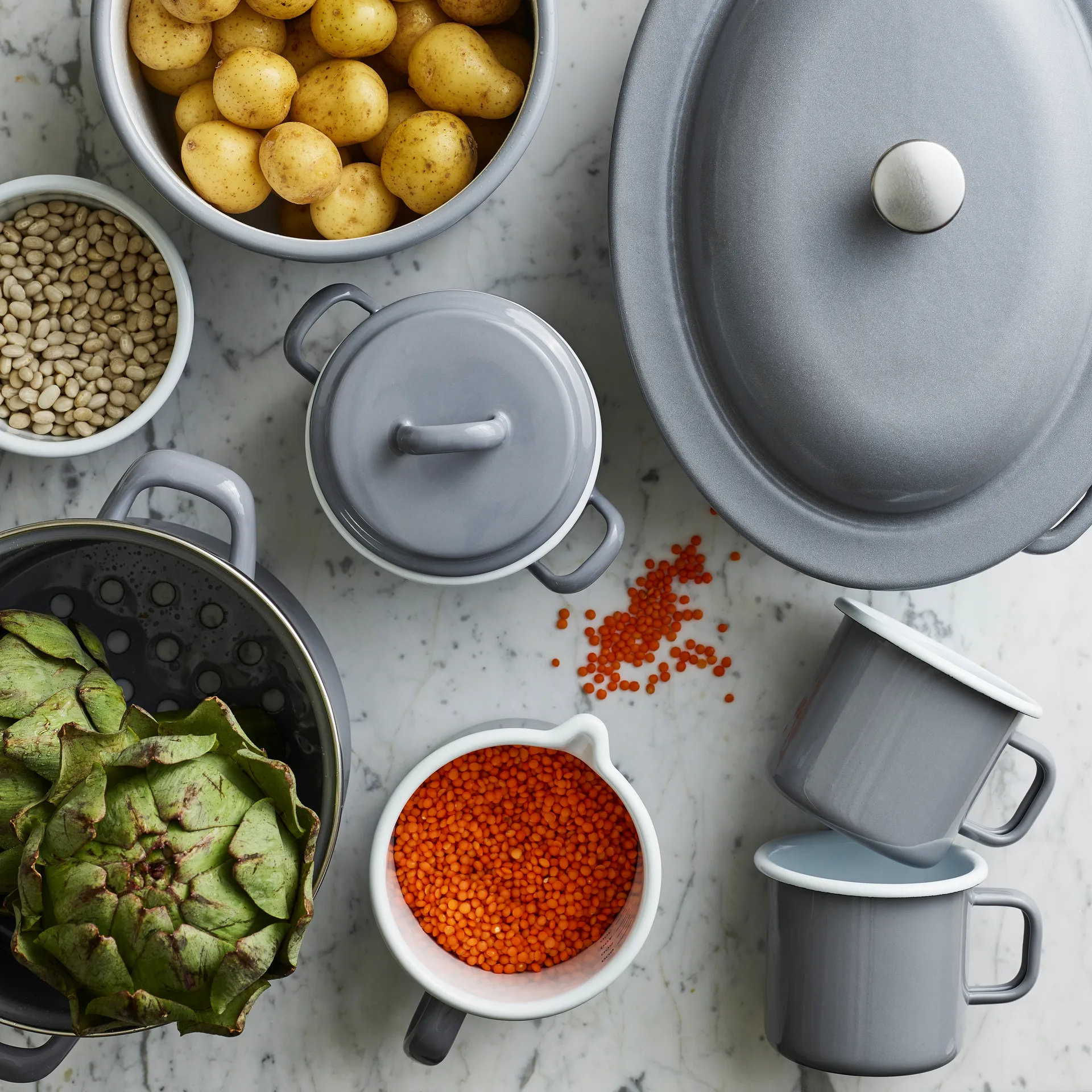 Cocotte et passoire Kockums Paket, Kockums Grey Kockums Jernverk