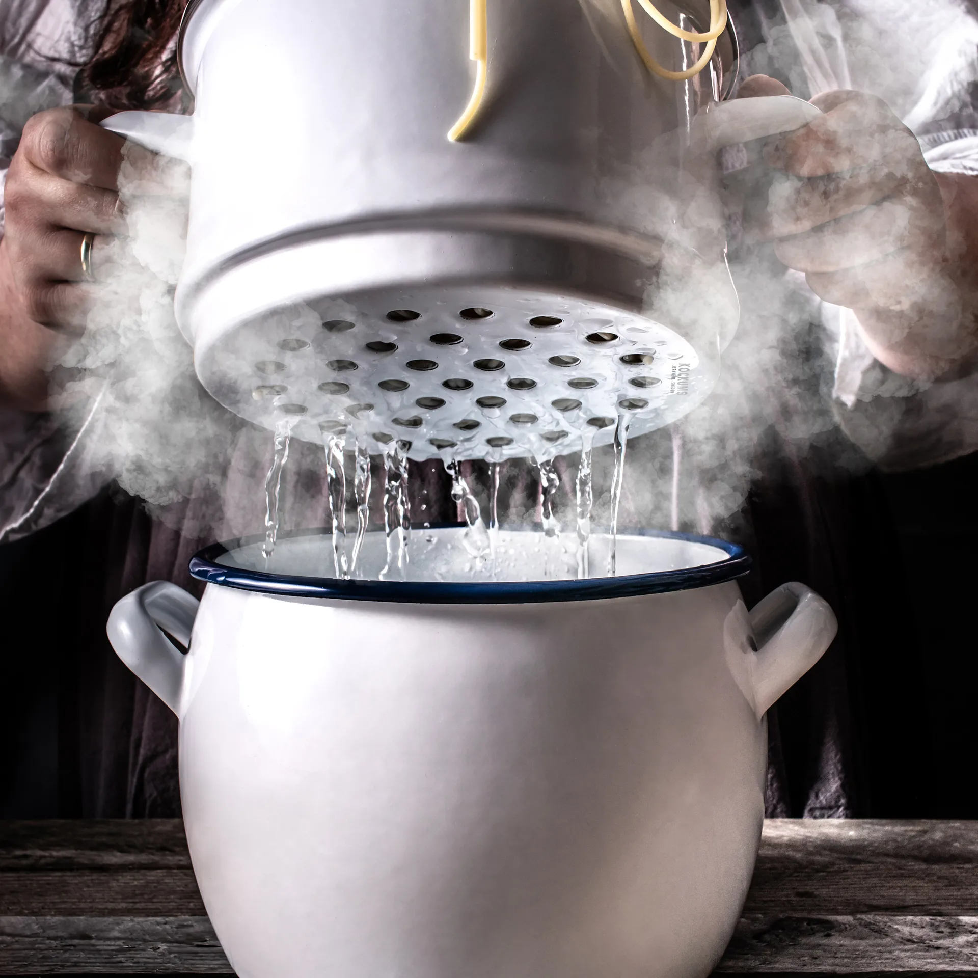 Cocotte et passoire Kockums Paket, Kockums White Kockums Jernverk
