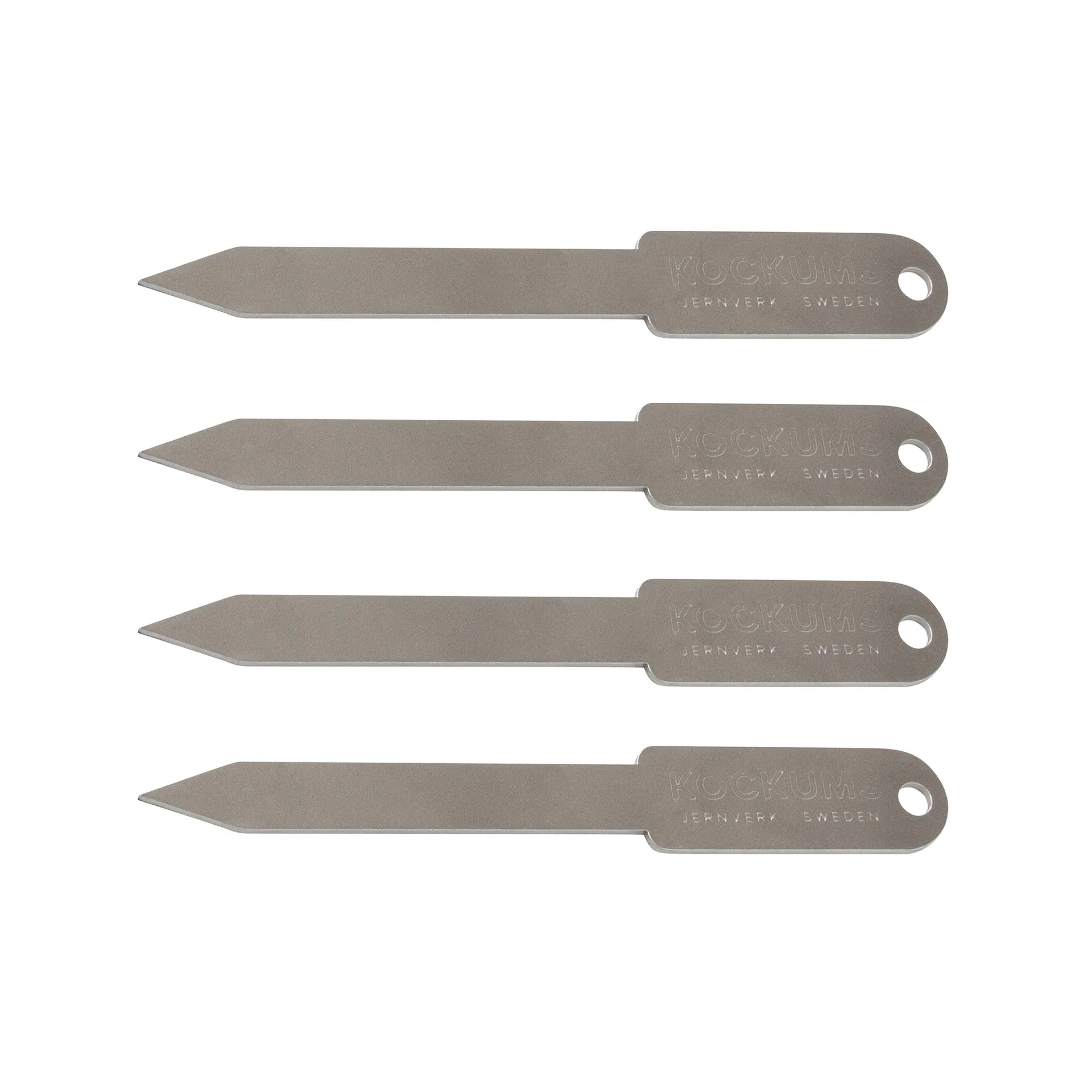 Pack de 4 bâtonnets pour hamburger Kockum, Acier inoxydable Kockums Jernverk