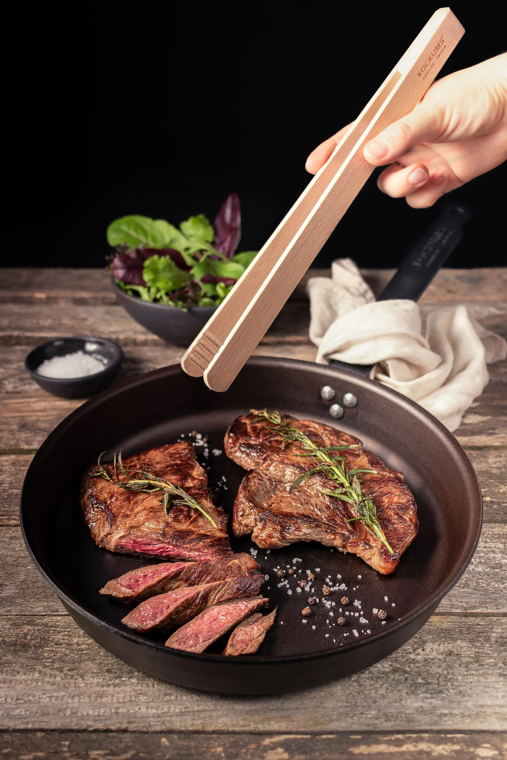 Pinces à barbecue Kockums 30 cm, Hêtre Kockums Jernverk