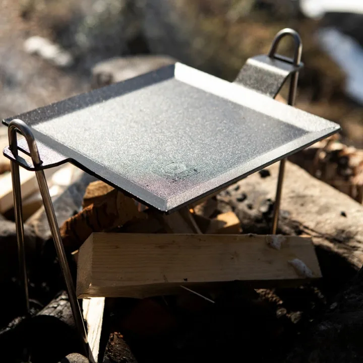 Plaque à frire en acier au carbone de 4 mm, Surface de cuisson 22x22 cm Kockums Jernverk