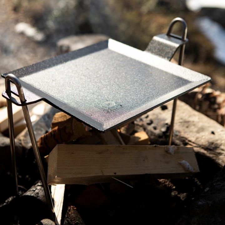 Plaque à frire en acier au carbone de 4 mm, Surface de cuisson 22x22 cm Kockums Jernverk