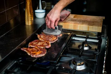 Plaque à frire en acier au carbone de 4 mm - Surface de cuisson 45x22 cm - Kockums Jernverk