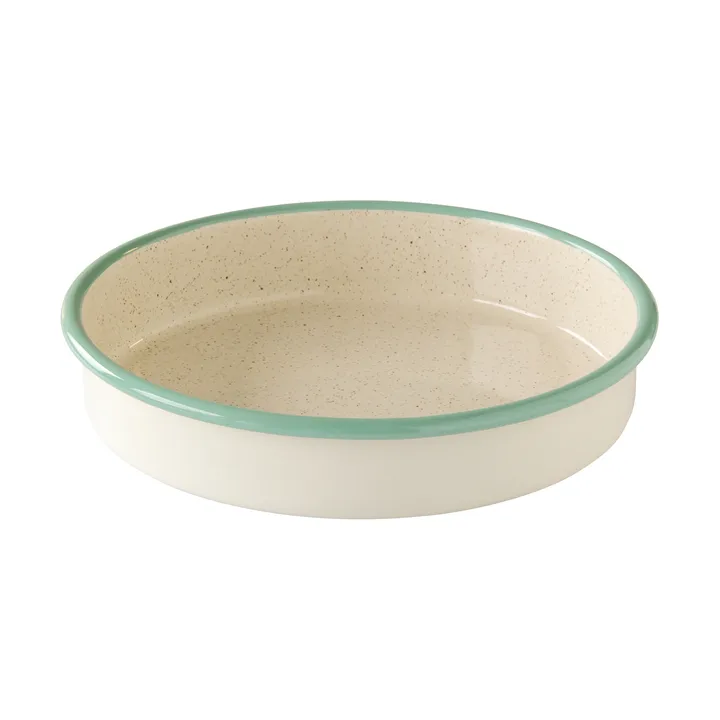 Plat à four Kockums - Cream Lux-vert, rond, Ø24 cm - Kockums Jernverk
