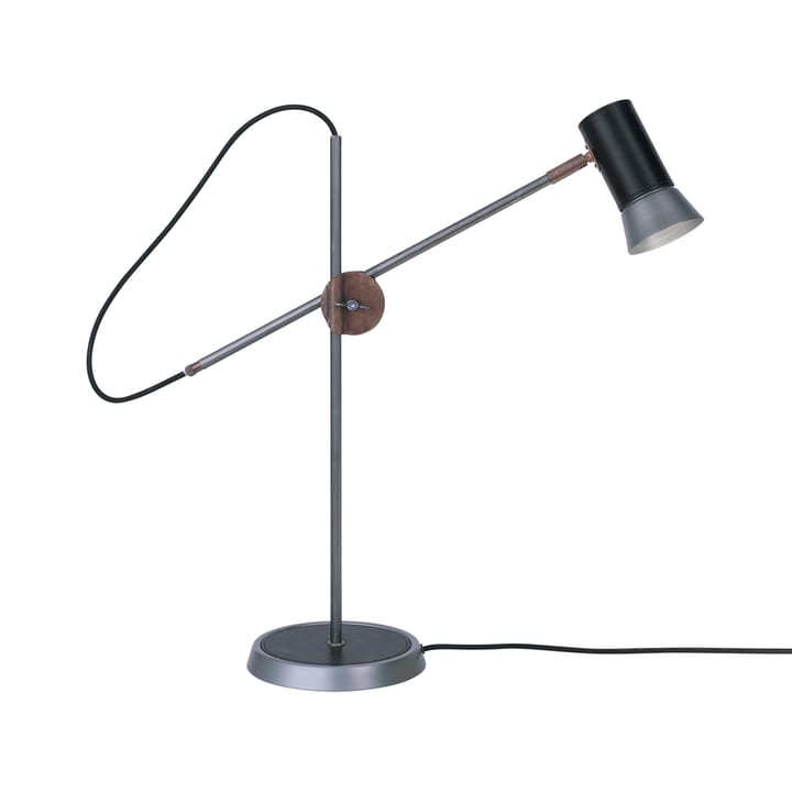 Lampe de table Kusk - fer brut/cuir noir - Konsthantverk