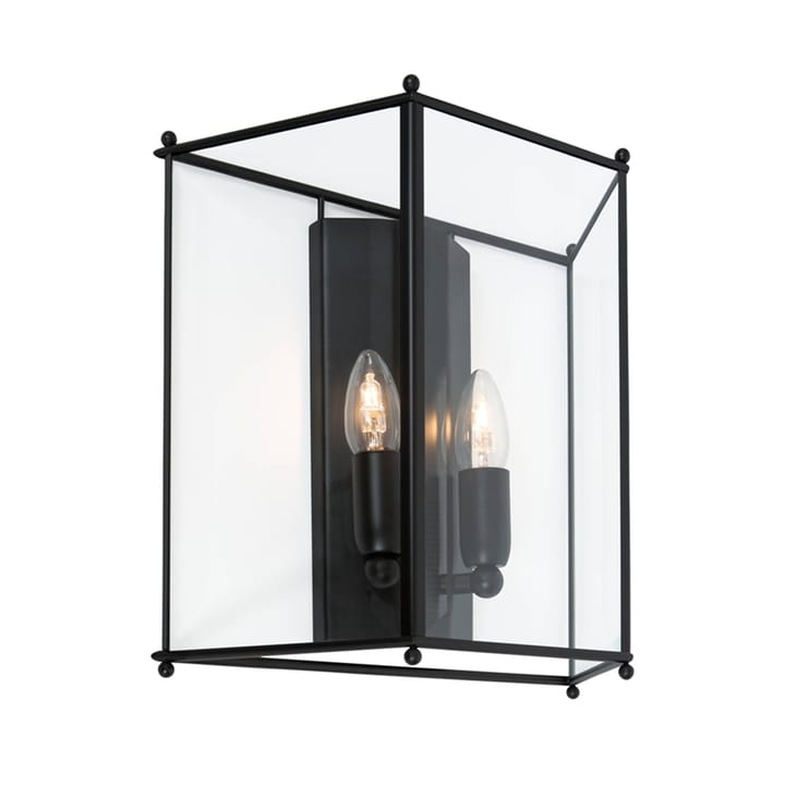 Lampe murale Glimminge - verre/noir - Konsthantverk