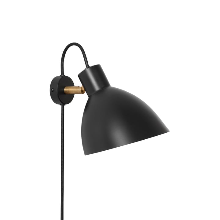 Lampe murale KH1 - noir mat, laiton brut - Konsthantverk