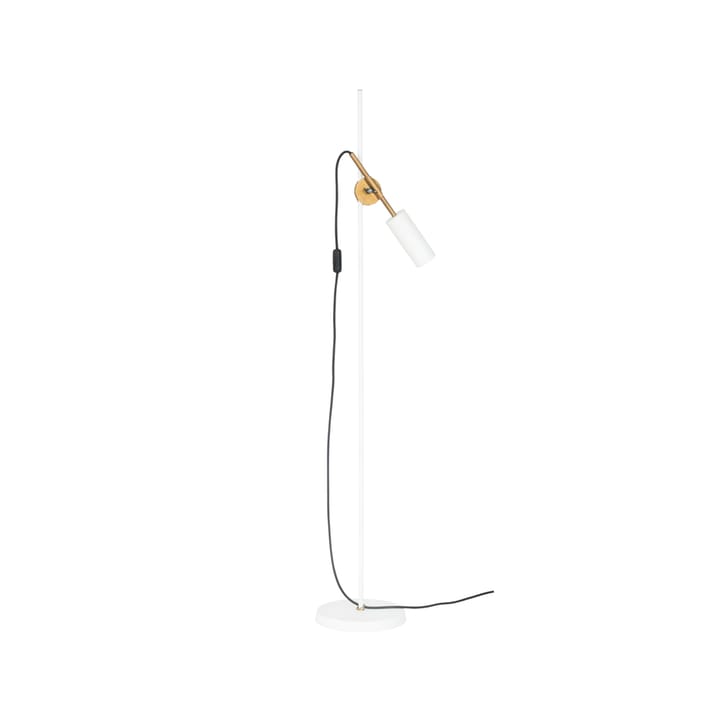 Lampe sur pied basse Stav 1 - laiton brut/blanc - Konsthantverk