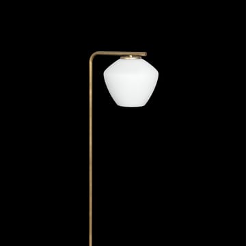 Lampe sur pied DK - laiton brut/blanc mat - Konsthantverk