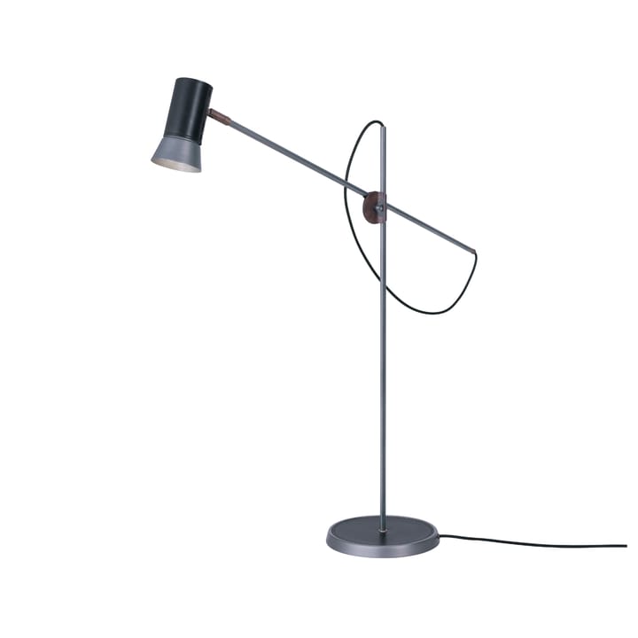 Lampe sur pied Kusk - fer brut/cuir noir - Konsthantverk