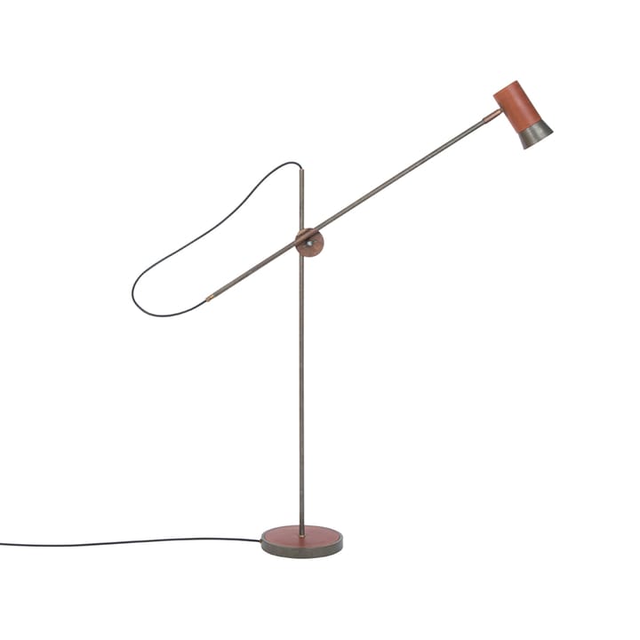 Lampe sur pied Kusk - oxyde de fer/cuir - Konsthantverk