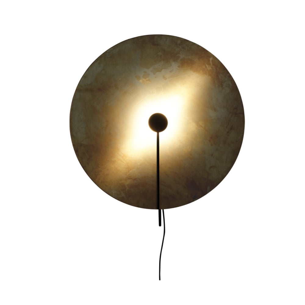 Konsthantverk Lampe sur pied Sol laiton brut, xl | Design Scandinave | Appliques murales | Doré