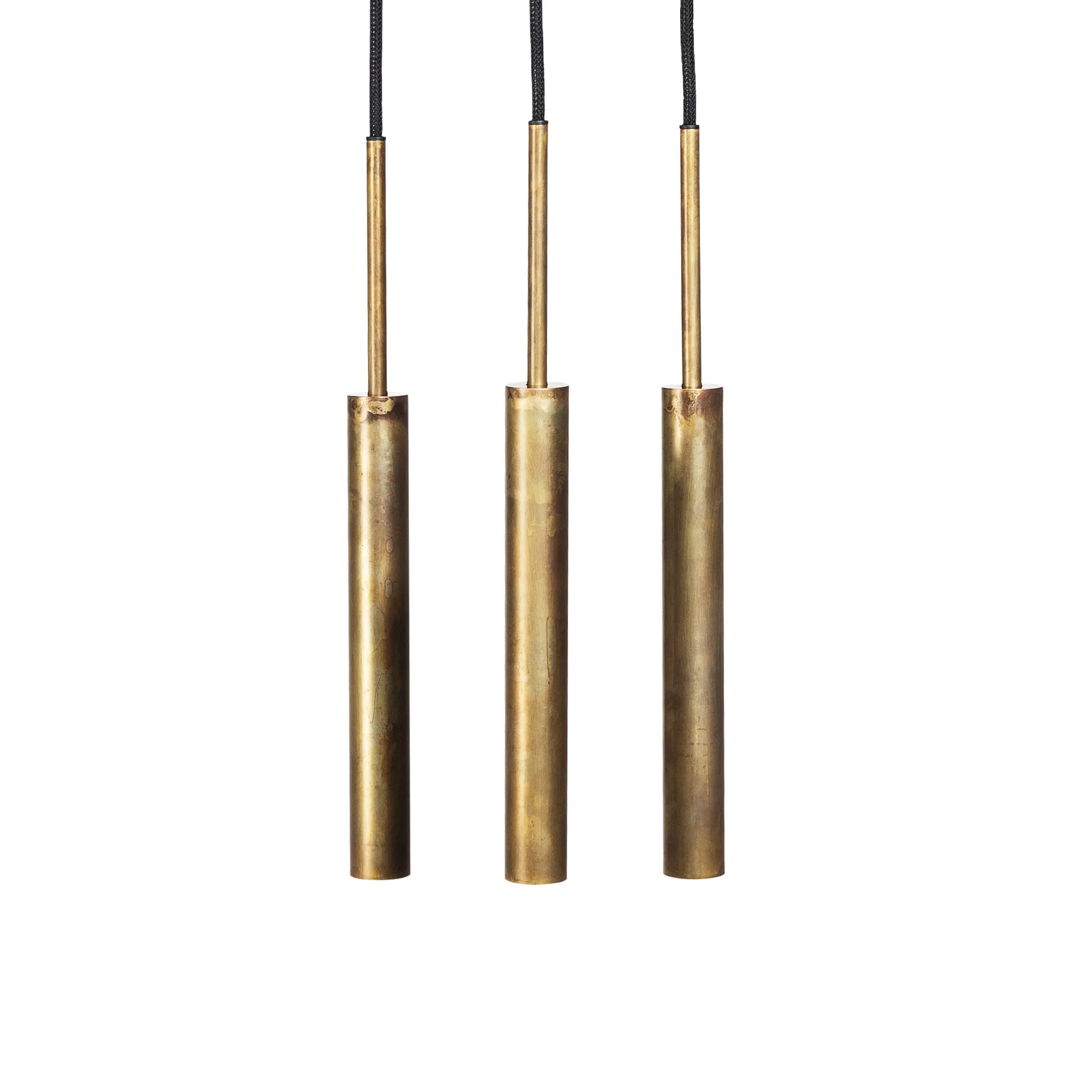 Suspension Stav 3 plaque de toit oblongue, Laiton brut Konsthantverk