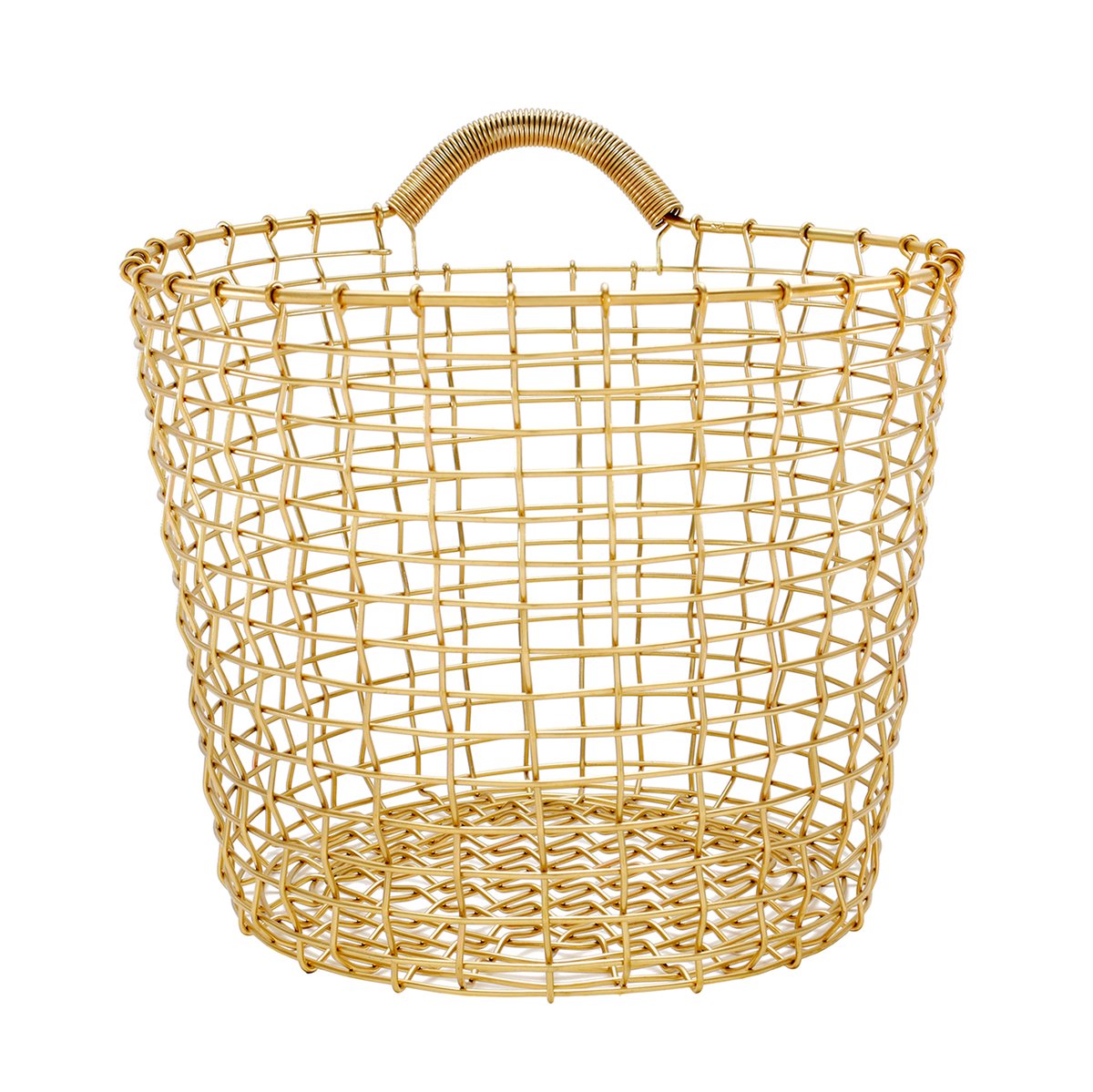 KORBO Panier Korbo bin 16 laiton | Design Scandinave | Paniers de rangement | Doré