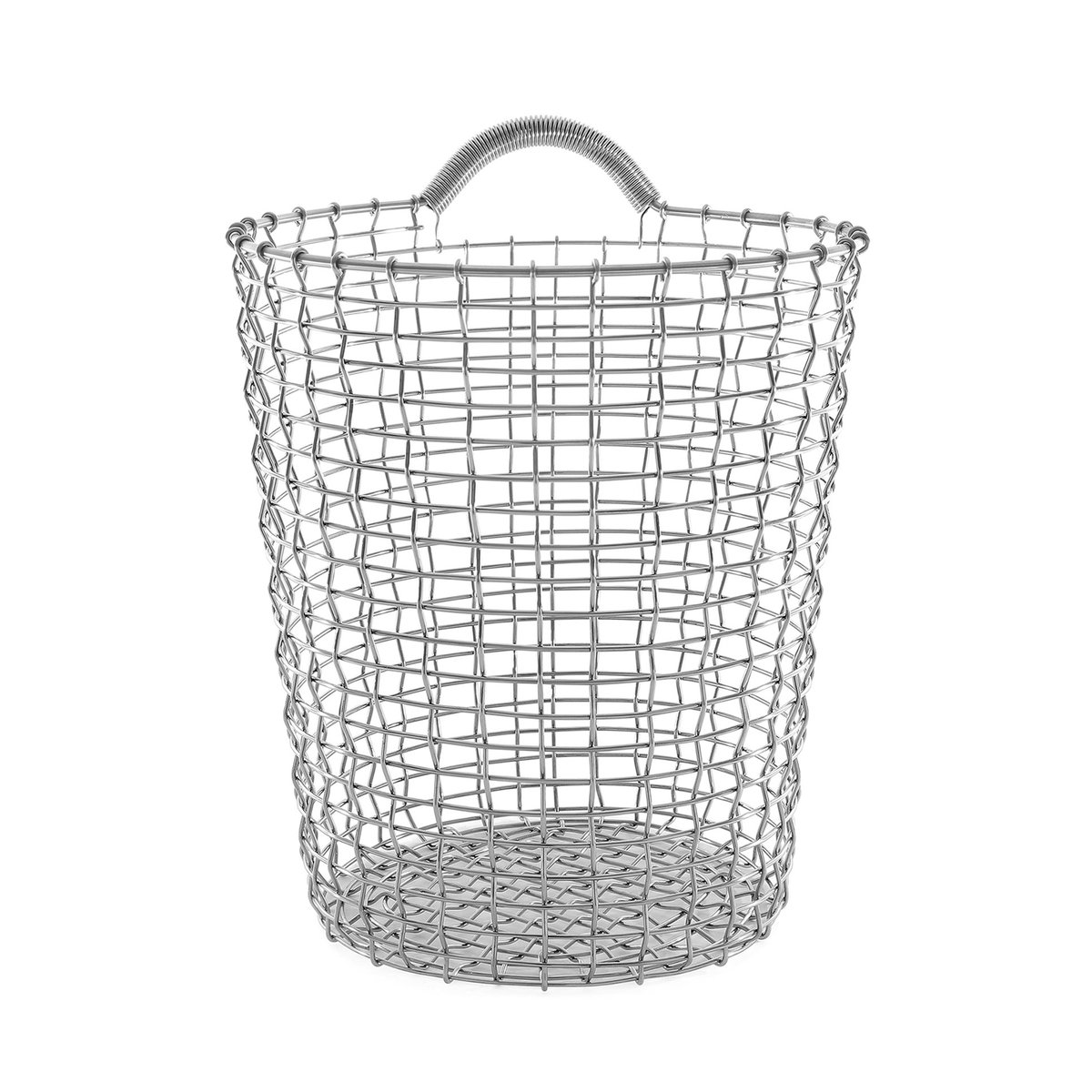 KORBO Panier Korbo bin 18 acier inoxydable | Design Scandinave | Paniers de rangement | Argenté