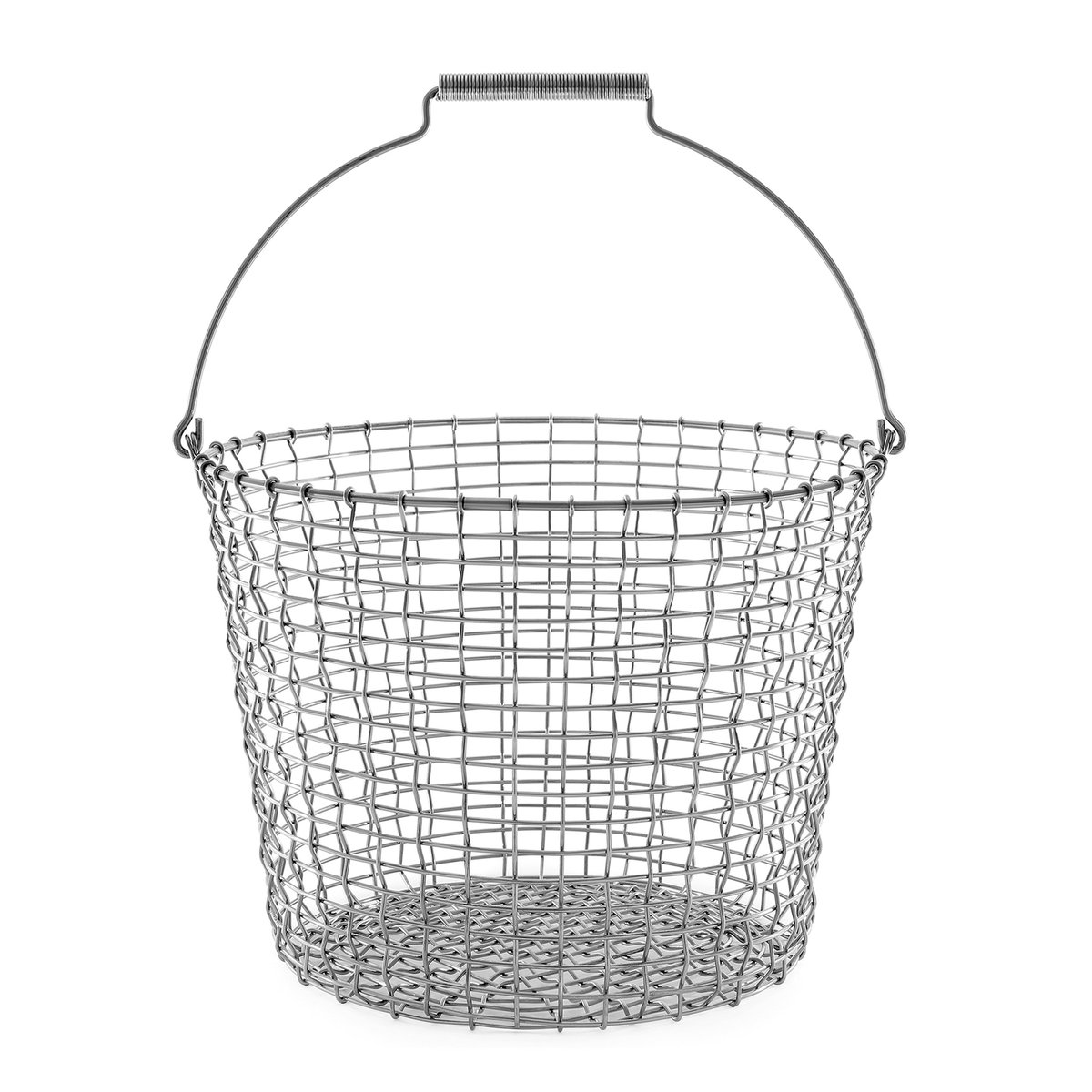 KORBO Panier Korbo bucket 24 acier inoxydable | Design Scandinave | Paniers de rangement | Argenté