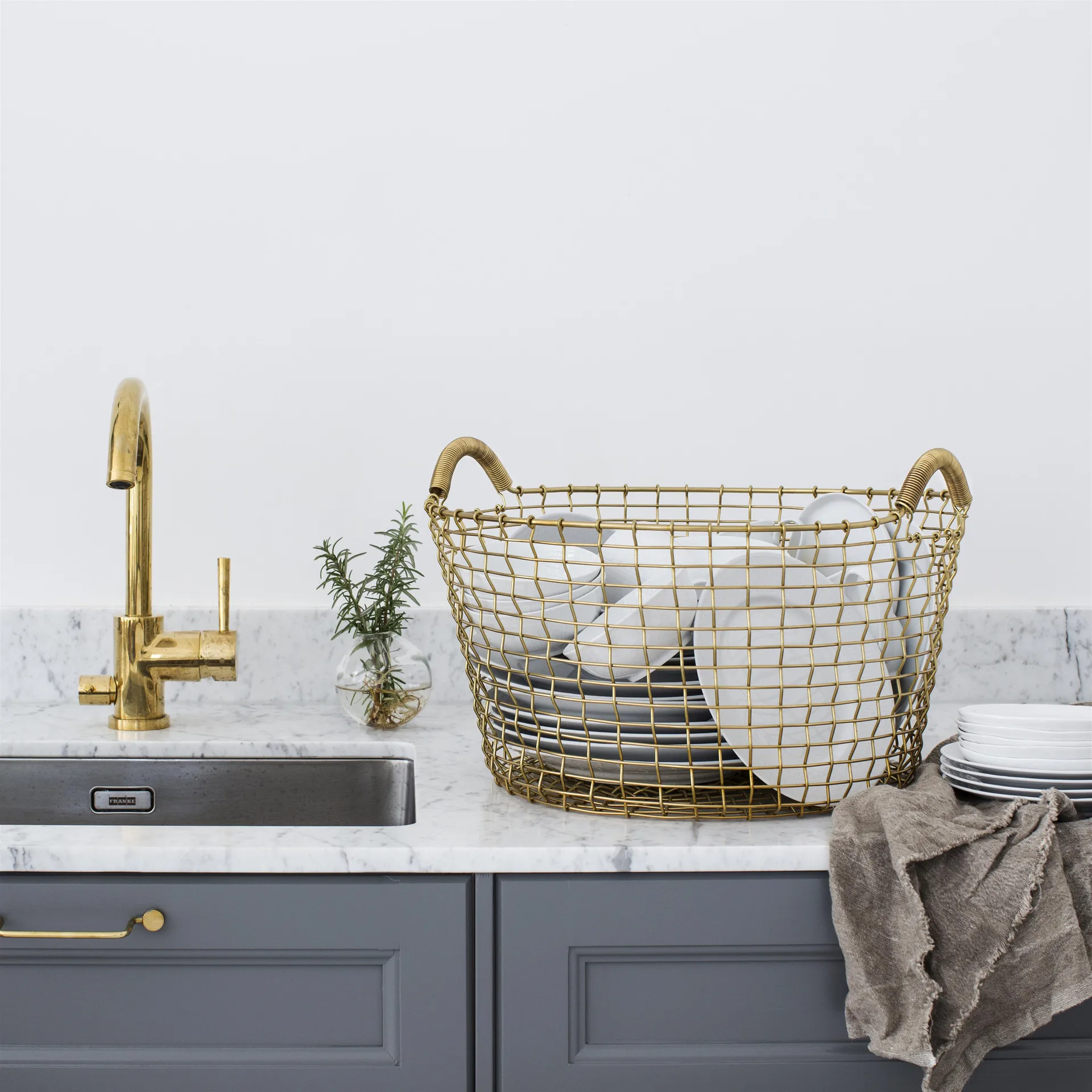 Panier Korbo Classic 35, laiton KORBO